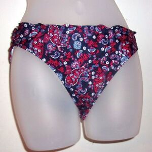 Old Navy Large Red/Blue Paisley Print Bikini Bottoms NWT